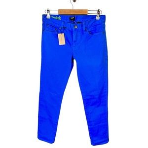 NWT J. Crew cobalt blue toothpick jeans